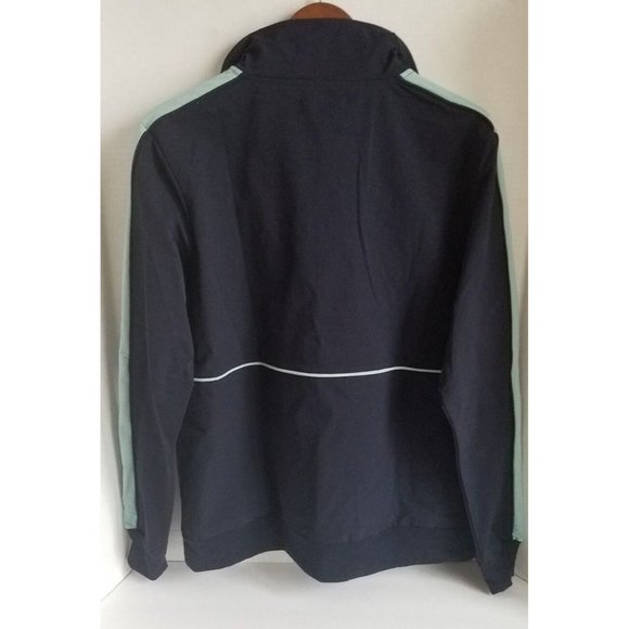 Sovereign Code Full Zip Windbreaker Jacket Mens Size Large Navy Blue Green - Picture 2 of 4